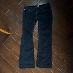 Free People Black Corduroy Trousers Pants 27